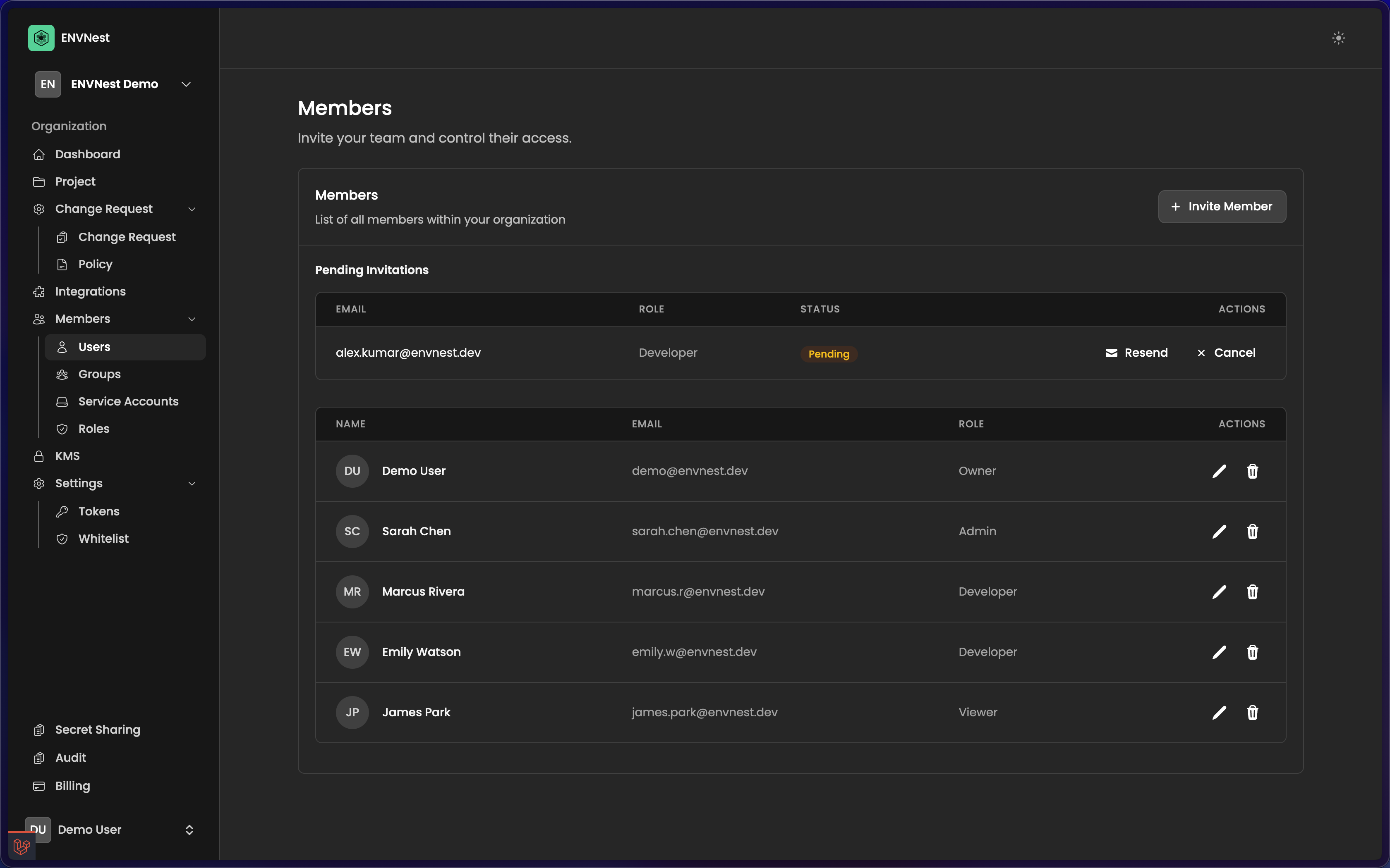 Team Members & Roles